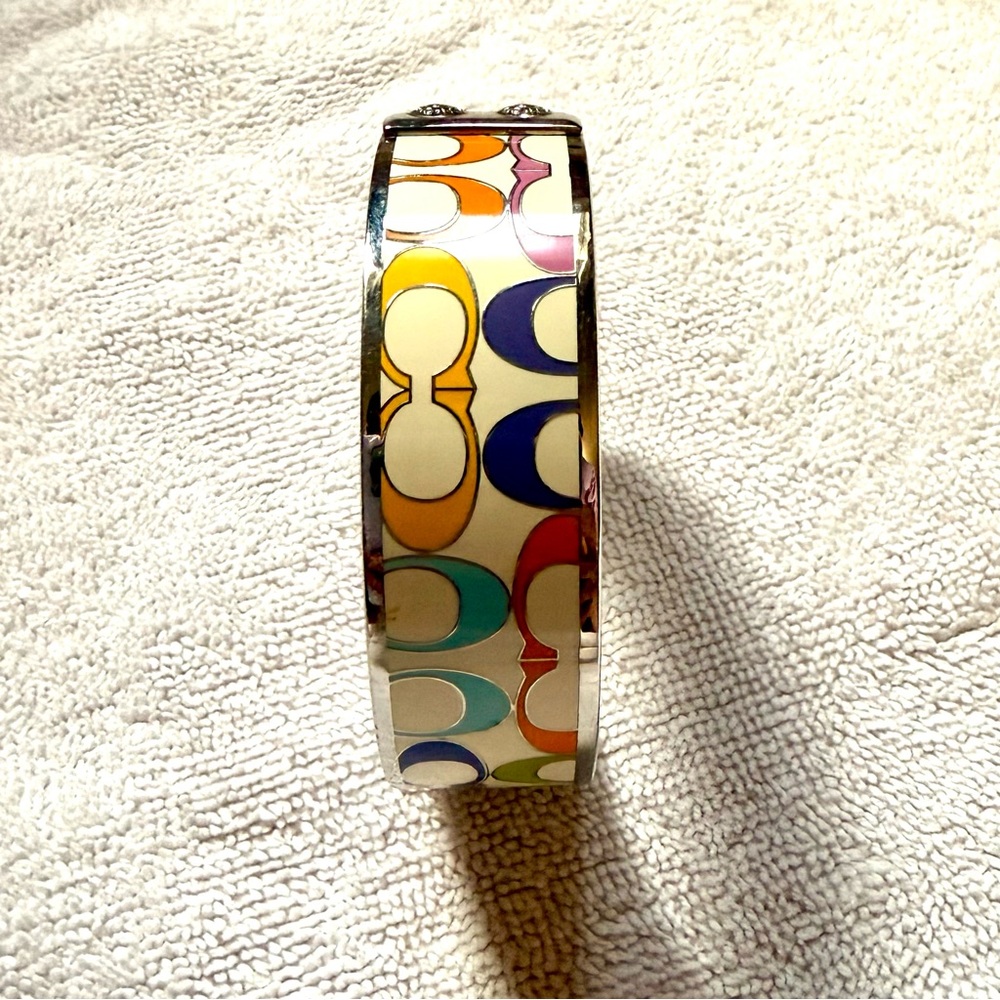 Coach Multicolor Enamel Bangle